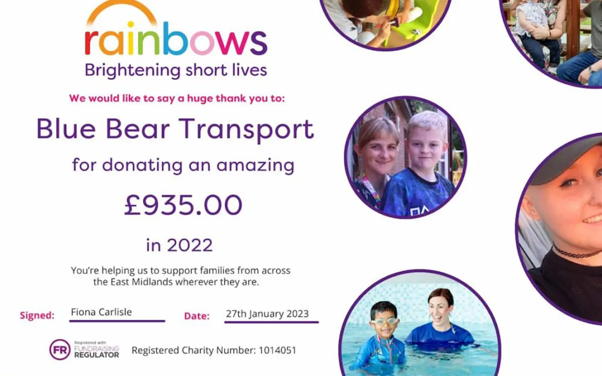 £935 Raised for Rainbows